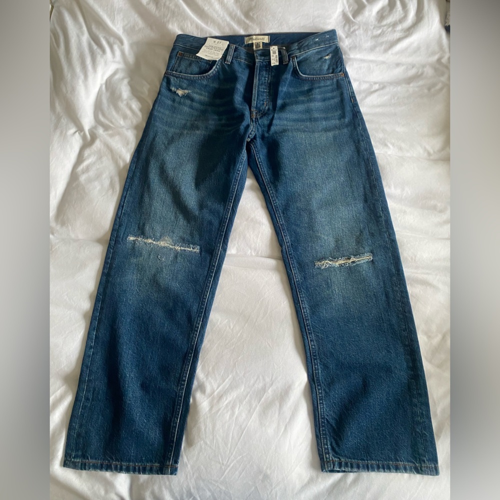 Madewell Dean Easy Straight Crop Jeans 27